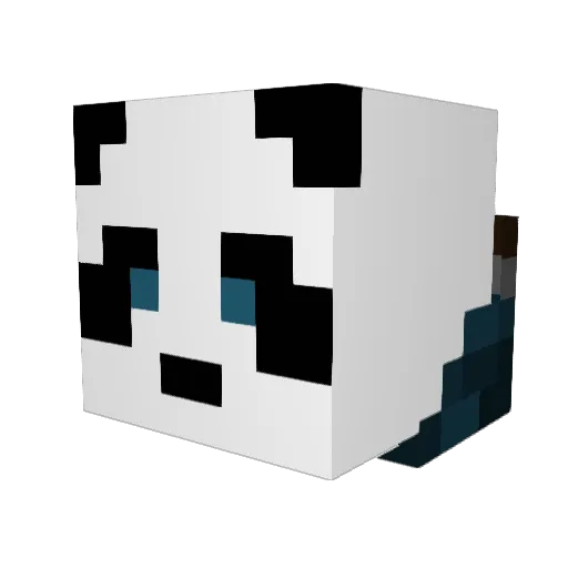 rarepipo Minecraft avatar head, 3D render