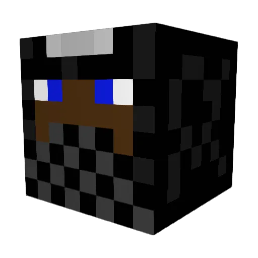 rares393 Minecraft avatar head, 3D render