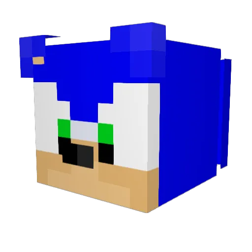 raresgaming Minecraft avatar head, 3D render