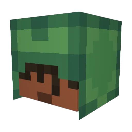 raresgg Minecraft avatar head, 3D render
