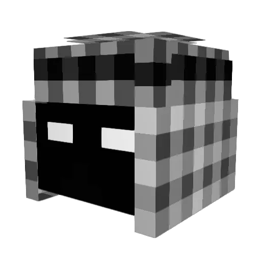 rarrq Minecraft avatar head, 3D render