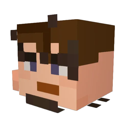 rasam0502 Minecraft avatar head, 3D render