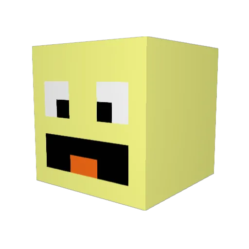 rasemotte Minecraft avatar head, 3D render