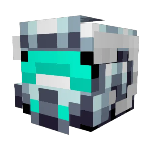 raser14 Minecraft avatar head, 3D render