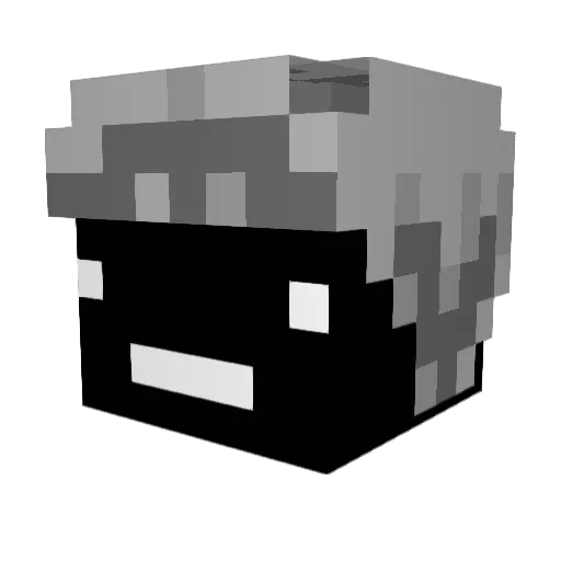 rash13 Minecraft avatar head, 3D render