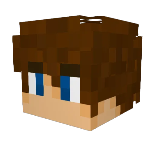 rashc1 Minecraft avatar head, 3D render