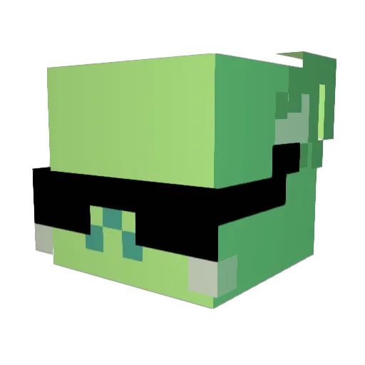 rashey Minecraft avatar head, 3D render