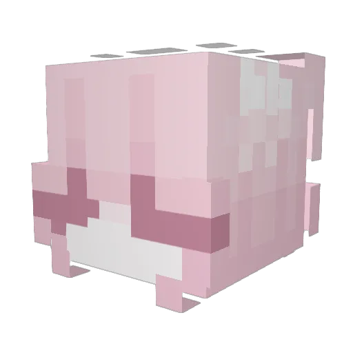 rasistka Minecraft avatar head, 3D render