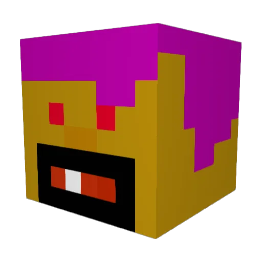 raskalbro Minecraft avatar head, 3D render