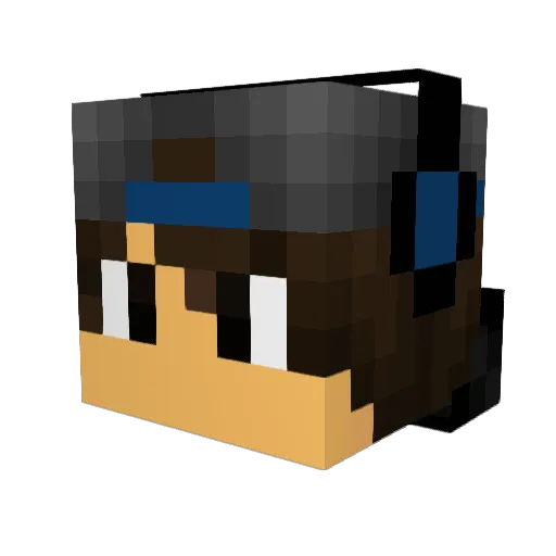 rasmus_porsby Minecraft avatar head, 3D render
