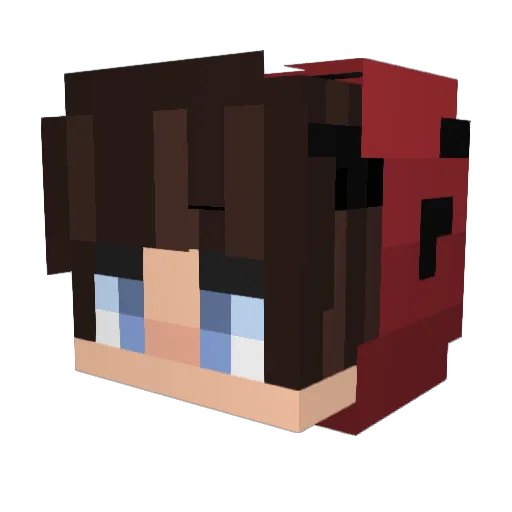 rasmus_theking Minecraft avatar head, 3D render