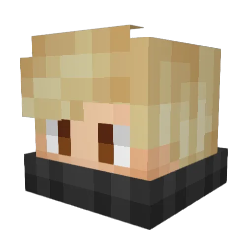 rasmus_theone Minecraft avatar head, 3D render