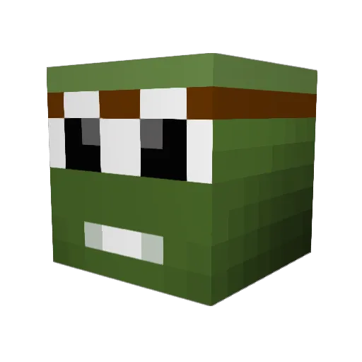 rasoon Minecraft avatar head, 3D render