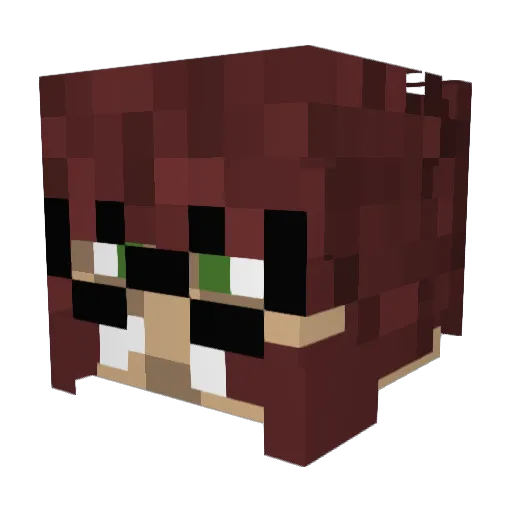 rasputinx1 Minecraft avatar head, 3D render