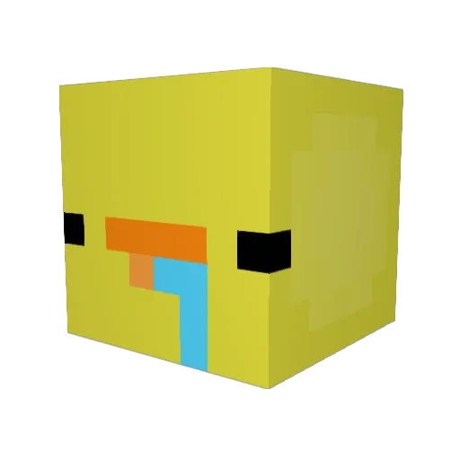 raspy_py Minecraft avatar head, 3D render