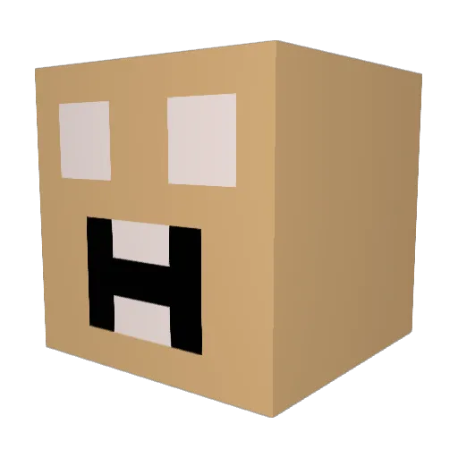 rastaking13 Minecraft avatar head, 3D render