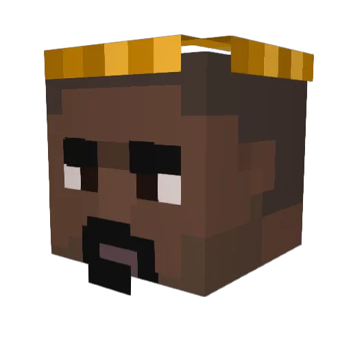 rastamypasta Minecraft avatar head, 3D render