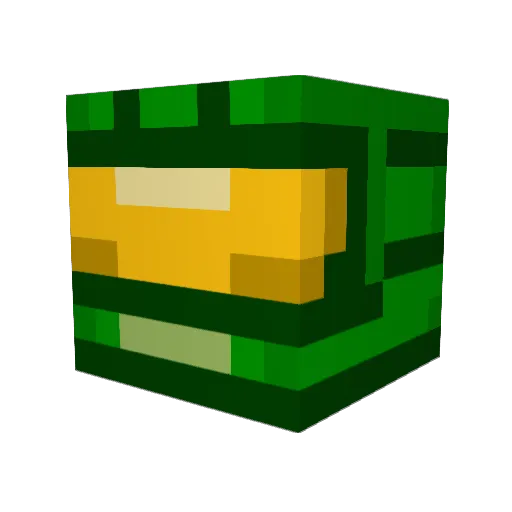 rasterizedVector Minecraft avatar head, 3D render