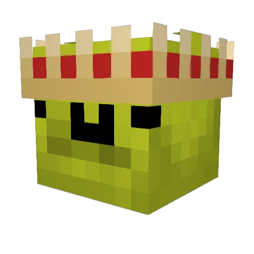 raswus Minecraft avatar head, 3D render