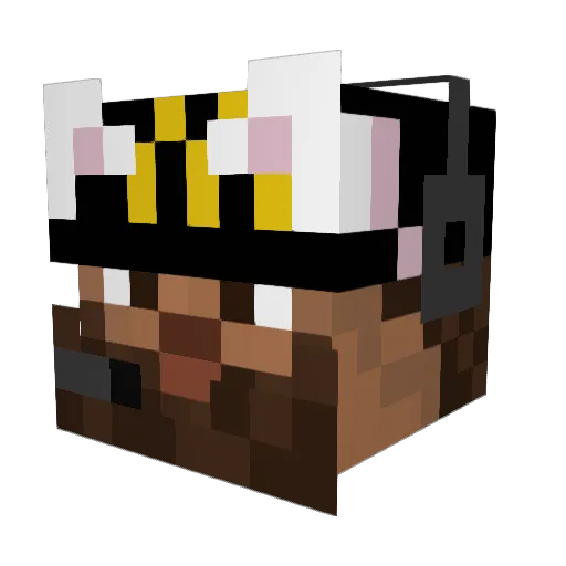 rat3435 Minecraft avatar head, 3D render