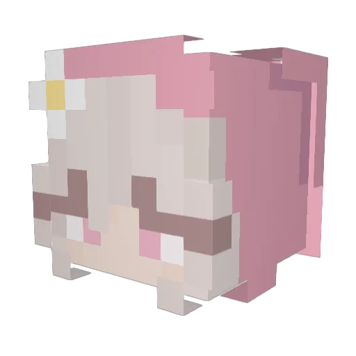rat_chel Minecraft avatar head, 3D render