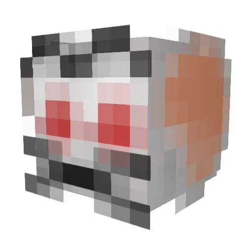 rata536 Minecraft avatar head, 3D render
