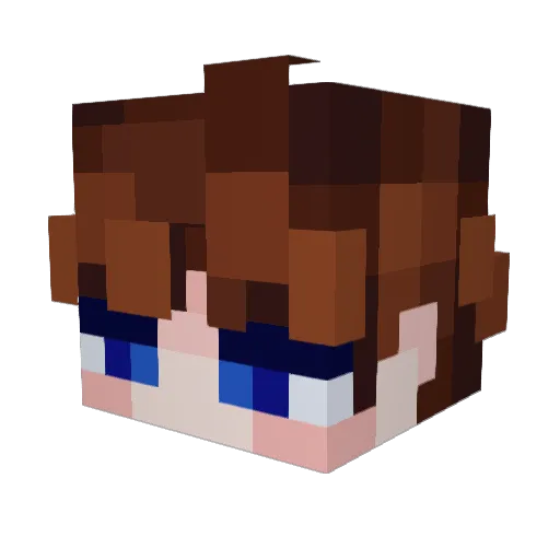 ratachoy Minecraft avatar head, 3D render