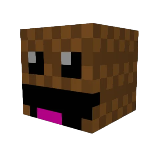 ratatooie Minecraft avatar head, 3D render