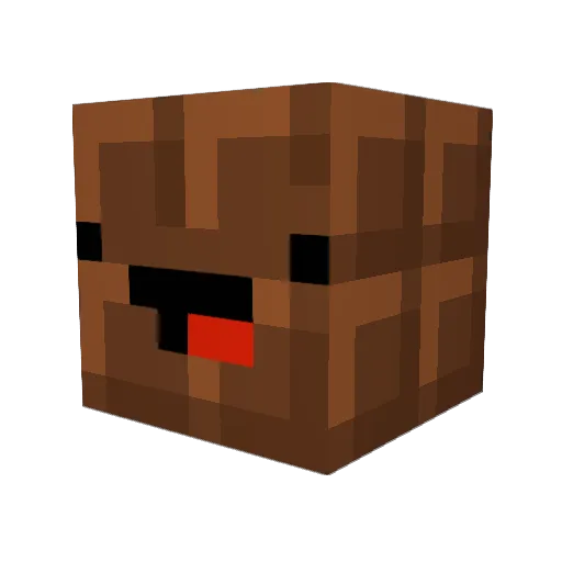 ratbludcharles Minecraft avatar head, 3D render