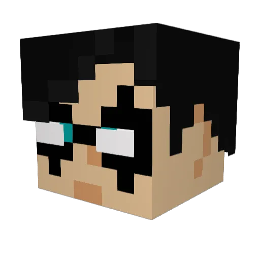ratboy99 Minecraft avatar head, 3D render
