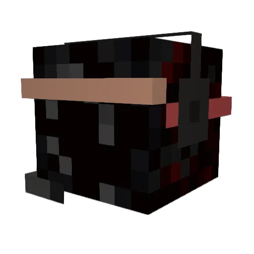 ratcooker Minecraft avatar head, 3D render