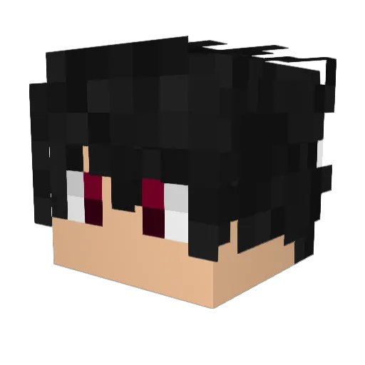 rate32654 Minecraft avatar head, 3D render
