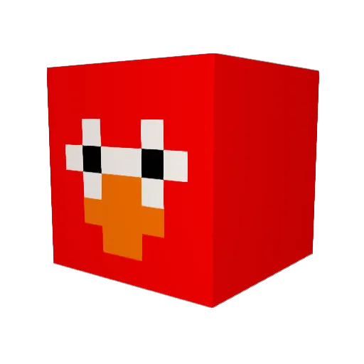 ratel_june Minecraft avatar head, 3D render
