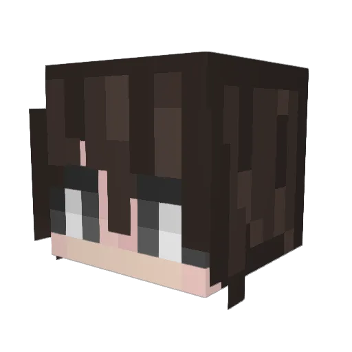 ratenis Minecraft avatar head, 3D render