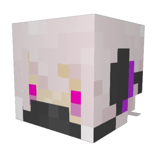 ratetui Minecraft avatar head, 3D render