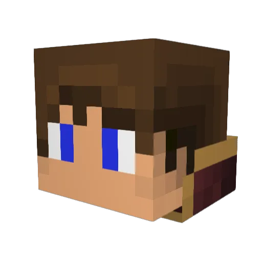 ratex918 Minecraft avatar head, 3D render