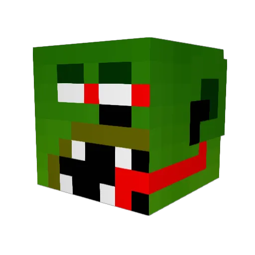 ratfink33 Minecraft avatar head, 3D render