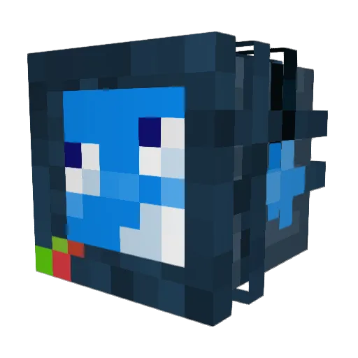 ratfyodor Minecraft avatar head, 3D render