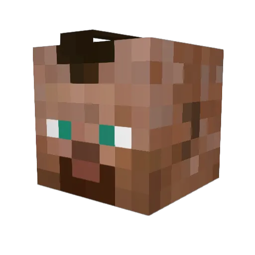 rathi_ Minecraft avatar head, 3D render