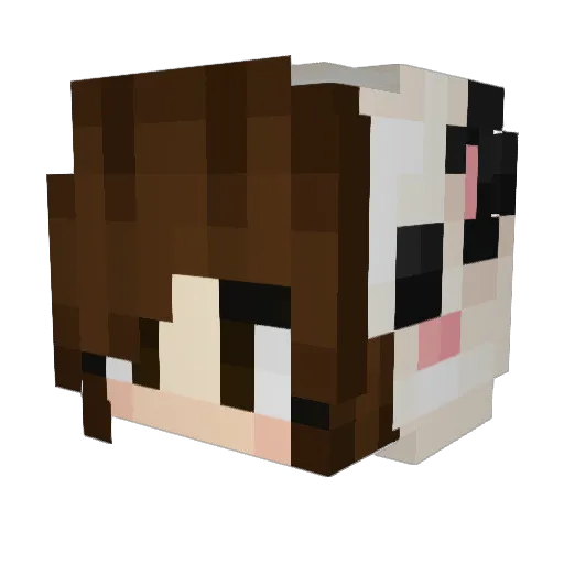 ratiposa Minecraft avatar head, 3D render
