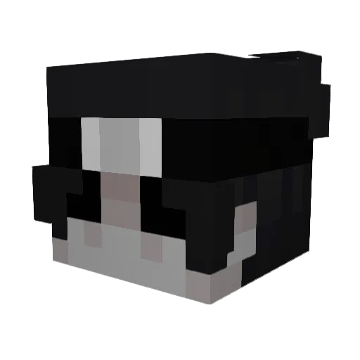 ratlungs Minecraft avatar head, 3D render