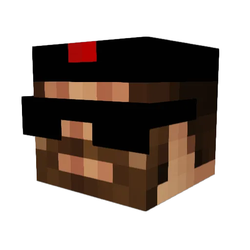 ratoKC Minecraft avatar head, 3D render