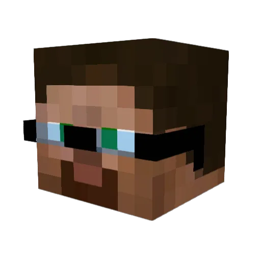 ratofrats Minecraft avatar head, 3D render