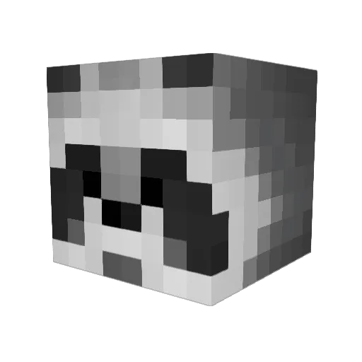 ratonqlf Minecraft avatar head, 3D render
