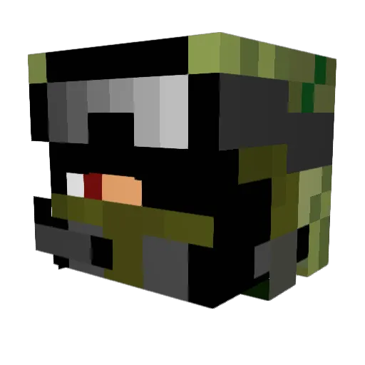 ratpackk79 Minecraft avatar head, 3D render
