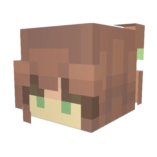 ratpalace Minecraft avatar head, 3D render