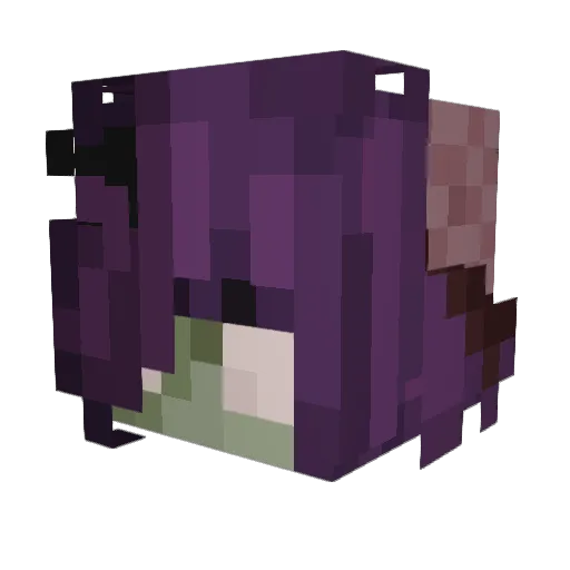 ratsbrain Minecraft avatar head, 3D render