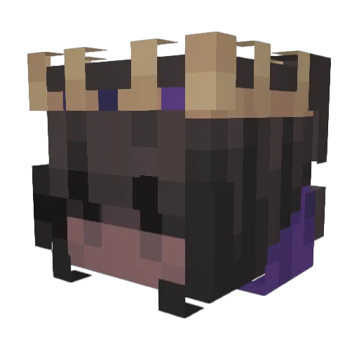 ratspu Minecraft avatar head, 3D render