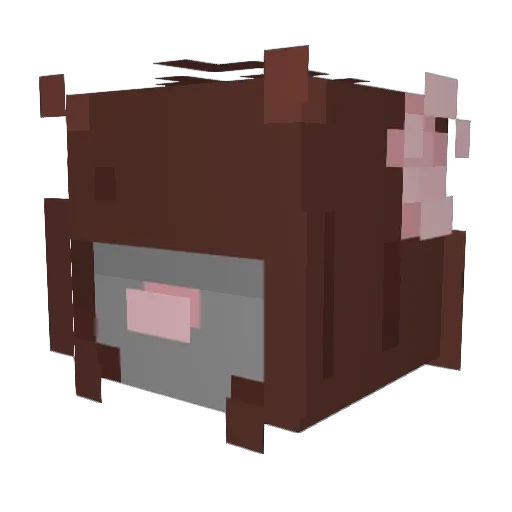 rattic_s Minecraft avatar head, 3D render