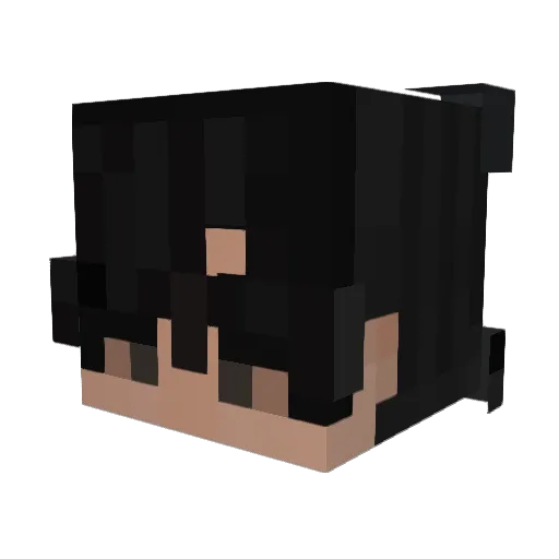 rattio Minecraft avatar head, 3D render